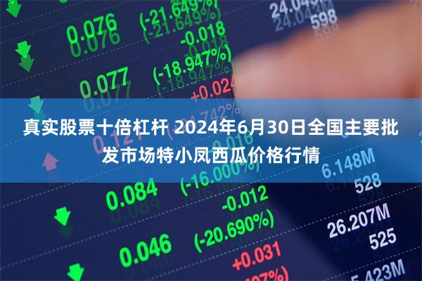 真实股票十倍杠杆 2024年6月30日全国主要批发市场特